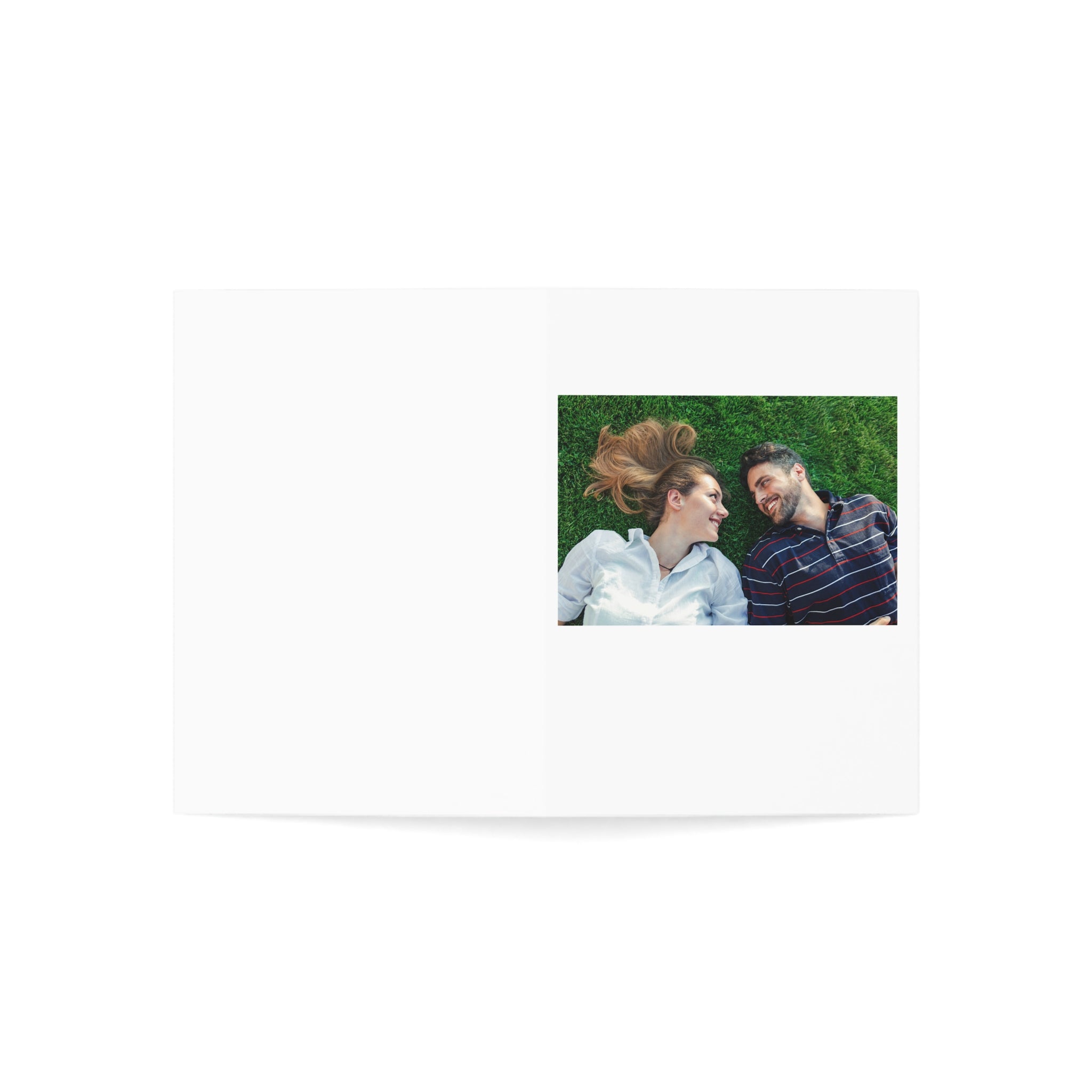 Greeting Cards - Couple Lying on the Grass