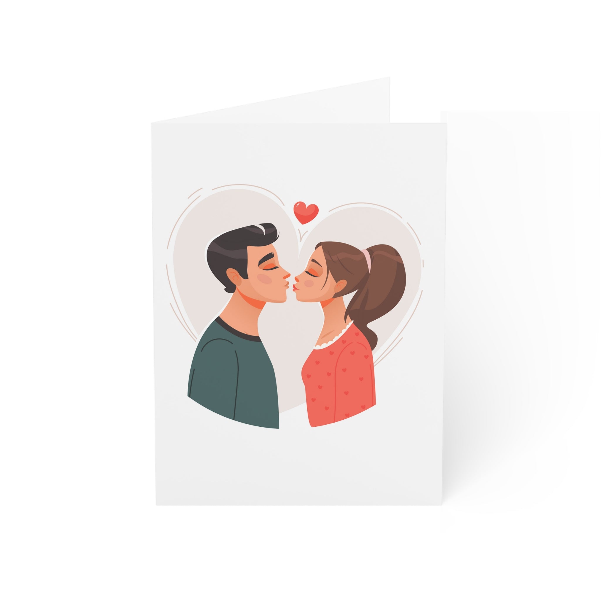 Greeting Cards (Couple Kissing below a heart)