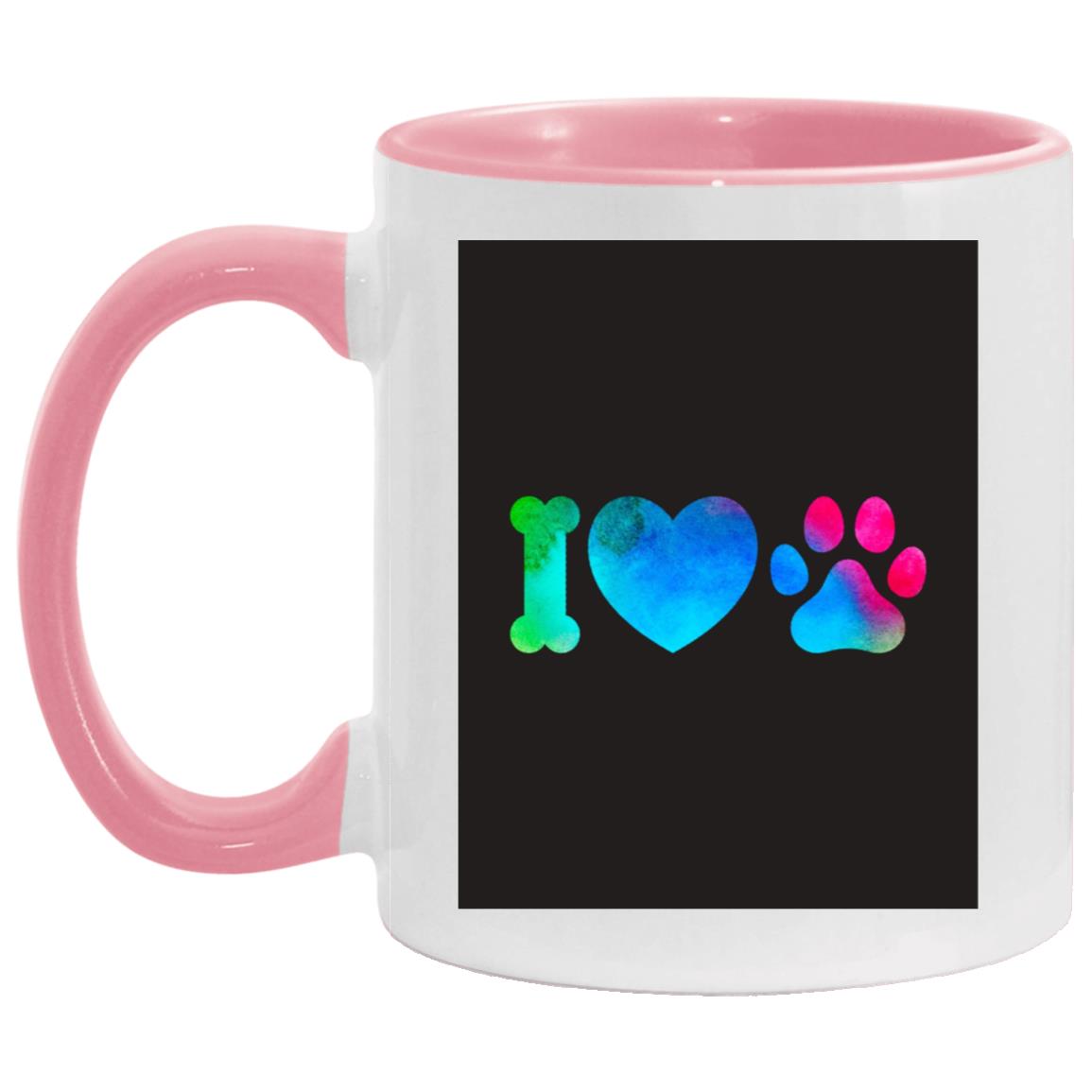 J'aime les pattes - 52 AM11OZ 11oz Accent Mug