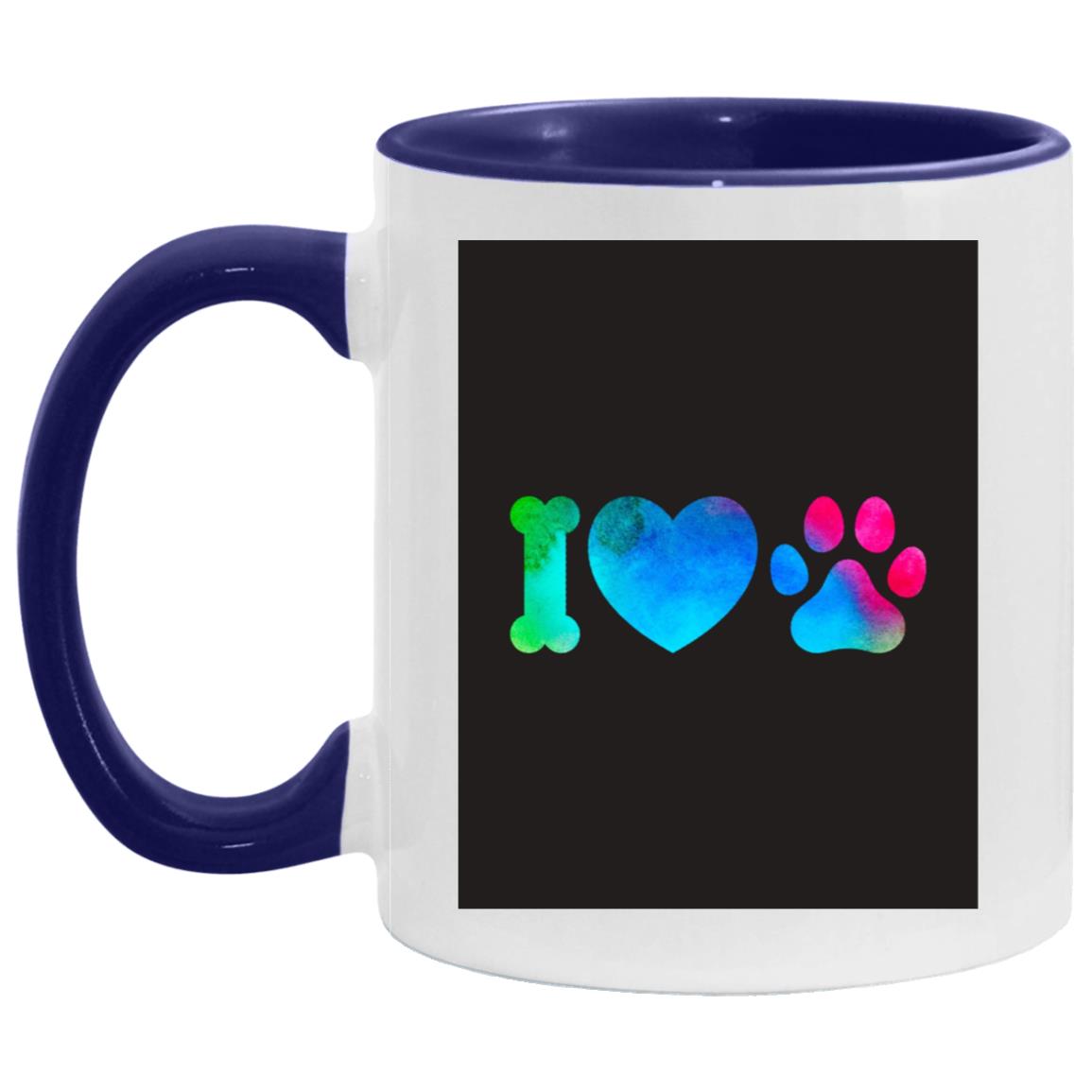 J'aime les pattes - 52 AM11OZ 11oz Accent Mug