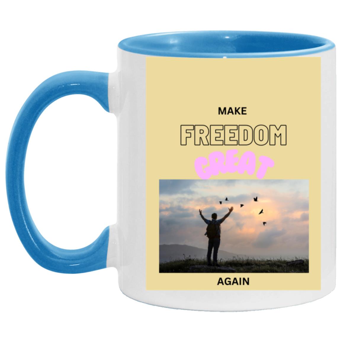 Make FREEDOM Great Again Mugs - Broken chains - Variety of Colors and images