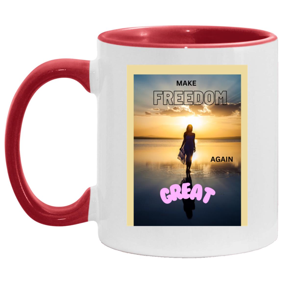 Make FREEDOM Great Again Mugs - Broken chains - Variety of Colors and images