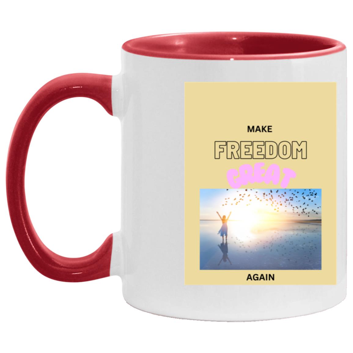 Make FREEDOM Great Again Mugs - Broken chains - Variety of Colors and images