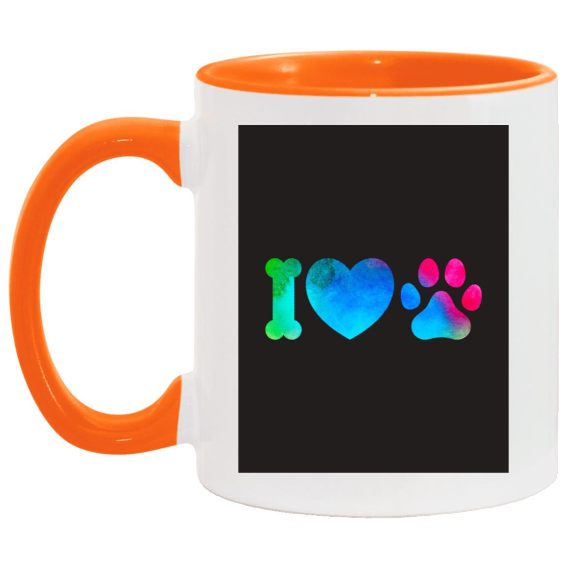 J'aime les pattes - 52 AM11OZ 11oz Accent Mug