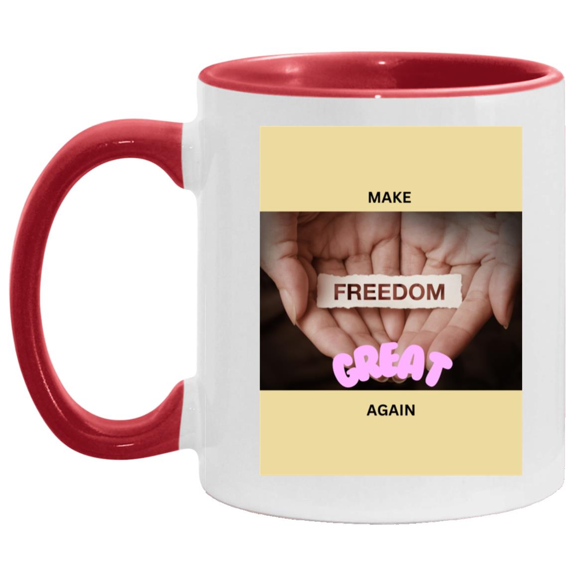 Make FREEDOM Great Again Mugs - Broken chains - Variety of Colors and images