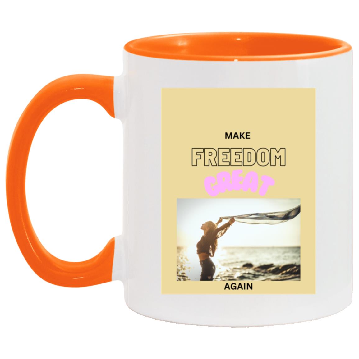 Make FREEDOM Great Again Mugs - Broken chains - Variety of Colors and images