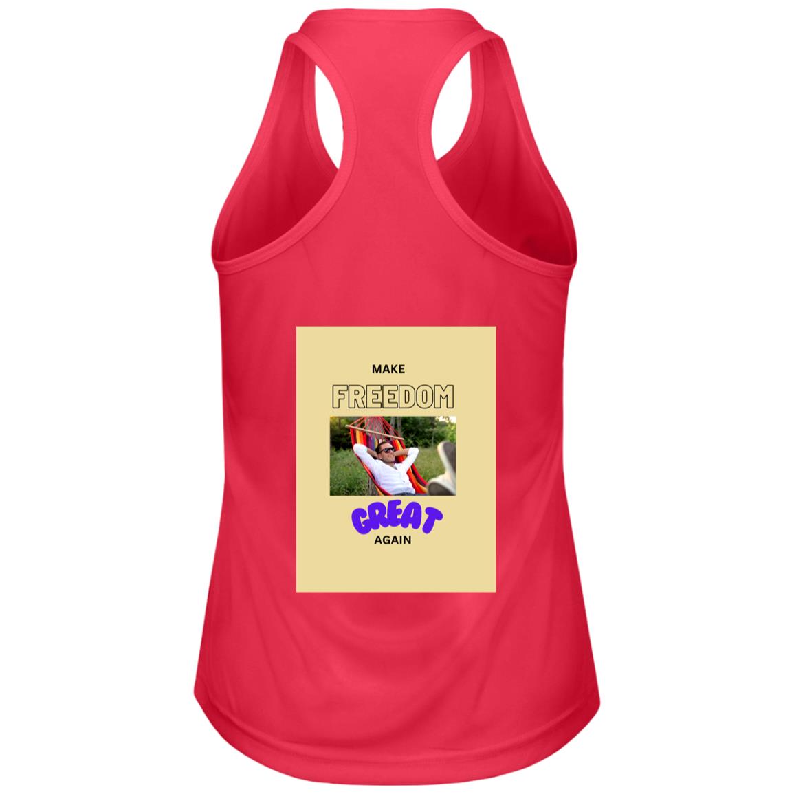 Make Freedom Great Again  - Team 365 Womens Zone Racerback Tank