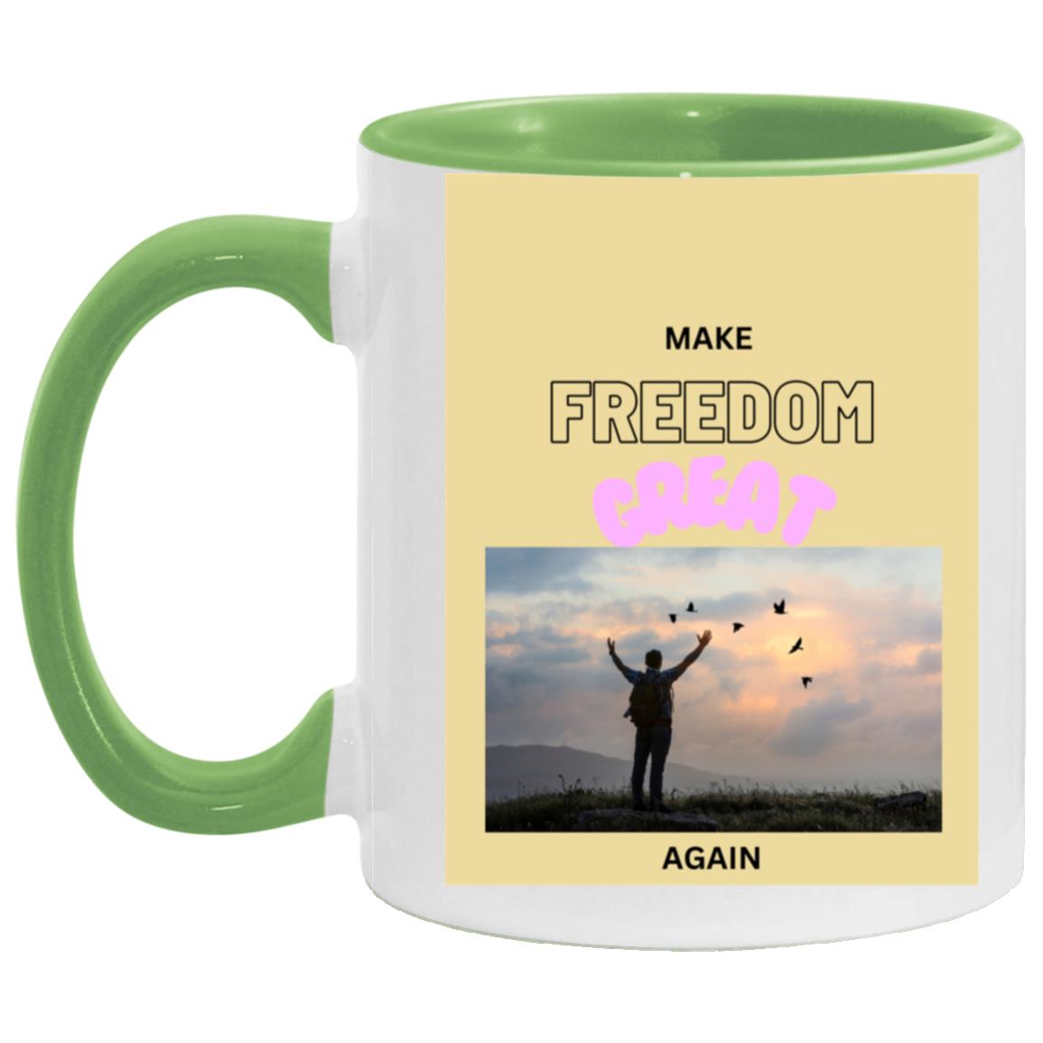 Make FREEDOM Great Again Mugs - Broken chains - Variety of Colors and images