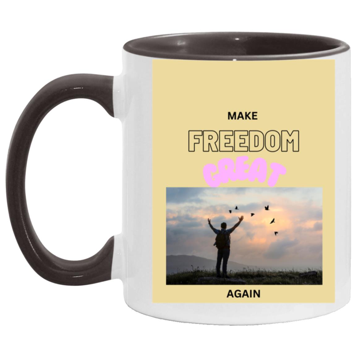 Make FREEDOM Great Again Mugs - Broken chains - Variety of Colors and images