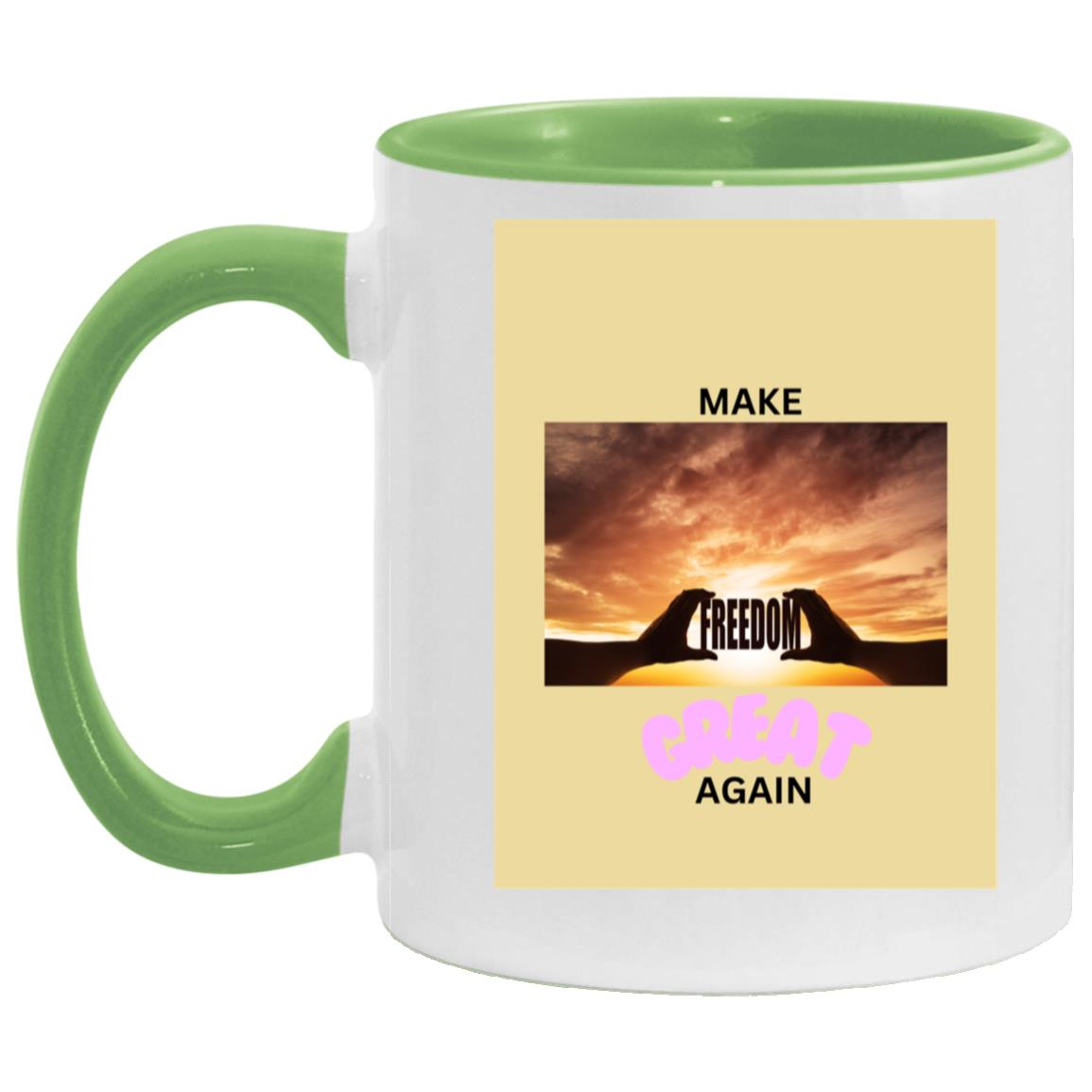 Make FREEDOM Great Again Mugs - Broken chains - Variety of Colors and images