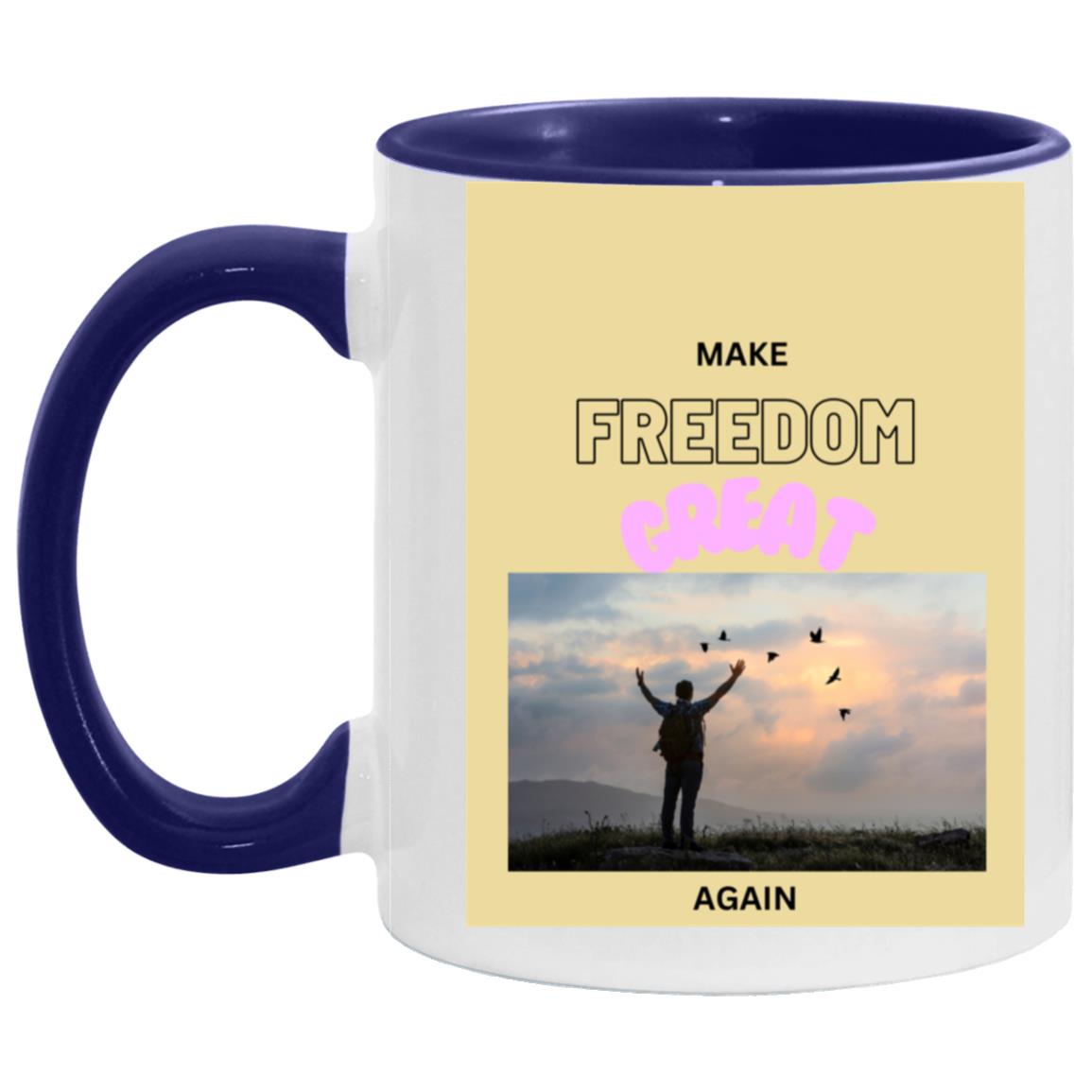 Make FREEDOM Great Again Mugs - Broken chains - Variety of Colors and images