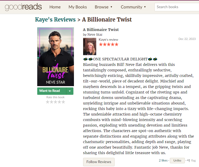 A BILLIONAIRE TWIST (PAPERBACK FORMAT)