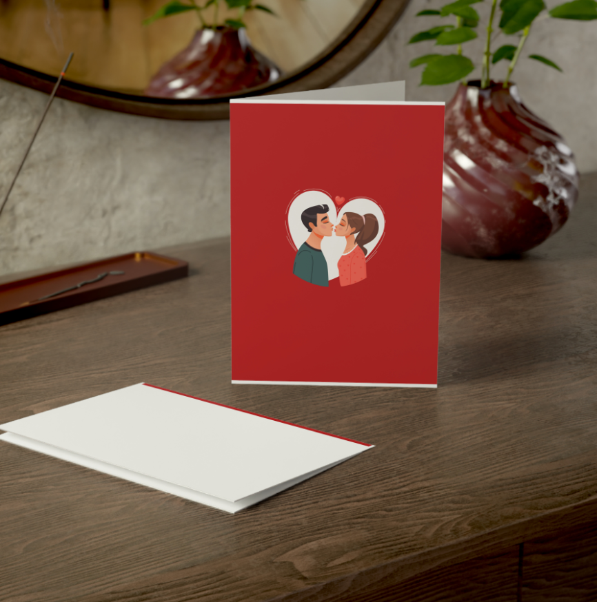 Greeting Cards (Couple enclosed in a Heart)